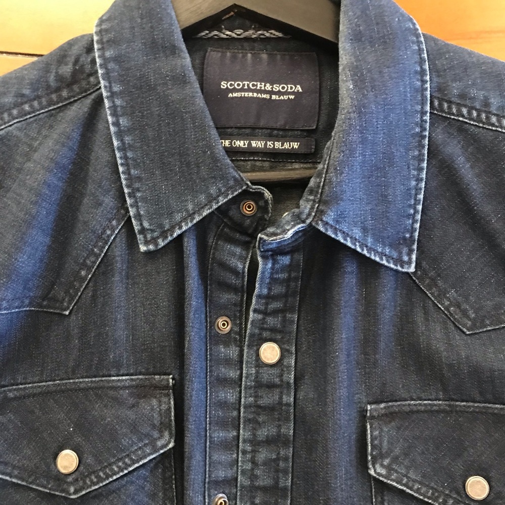 Scotch soda blue Denim shirt size large